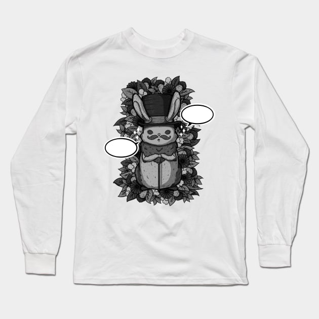 Top Hat Bunny Long Sleeve T-Shirt by zarya_kiqo